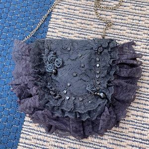 Black Lace Vintage Purse